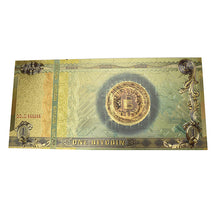 Load image into Gallery viewer, 1 Bitcoin Plastic Uv Luminous Gold Foil Plastic Coin
