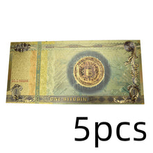Load image into Gallery viewer, 1 Bitcoin Plastic Uv Luminous Gold Foil Plastic Coin