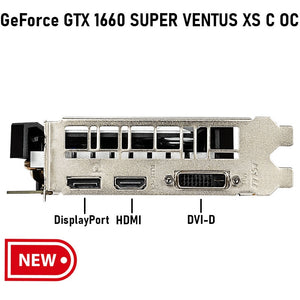 NEW MSI GeForce GTX 1660 SUPER VENTUS XS C OC 1660S 12nm 6G GDDR6 192bit  Support AMD Intel Desktop CPU Motherboard  Video Card