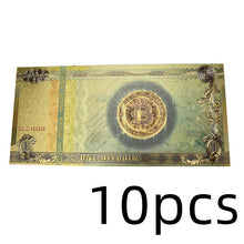Load image into Gallery viewer, 1 Bitcoin Plastic Uv Luminous Gold Foil Plastic Coin