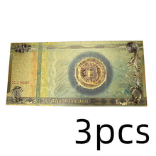 Load image into Gallery viewer, 1 Bitcoin Plastic Uv Luminous Gold Foil Plastic Coin