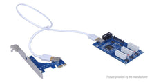 Load image into Gallery viewer, PCI-E 1X to 3 PCI Express Riser Card Adapter for Bitcoin Miner - Mining Heaven