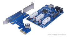 Load image into Gallery viewer, PCI-E 1X to 3 PCI Express Riser Card Adapter for Bitcoin Miner - Mining Heaven