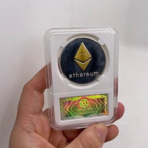 White Anti-counterfeiting Shell Digital Virtual Currency Bitcoin
