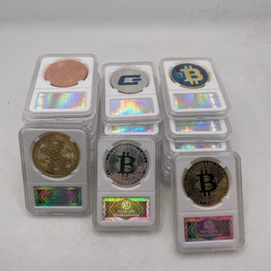 White Anti-counterfeiting Shell Digital Virtual Currency Bitcoin