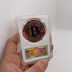 White Anti-counterfeiting Shell Digital Virtual Currency Bitcoin