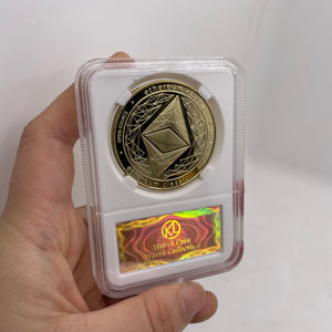 White Anti-counterfeiting Shell Digital Virtual Currency Bitcoin