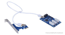 Load image into Gallery viewer, PCI-E 1X to 3 PCI Express Riser Card Adapter for Bitcoin Miner - Mining Heaven
