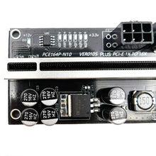 Load image into Gallery viewer, 6pcs Riser 010 USB 3.0 PCIE Riser PCI Express X16 Extender Adapter 010S Plus GPU Riser Card SATA 15pin to 6pin Power Marquee LED - Mining Heaven

