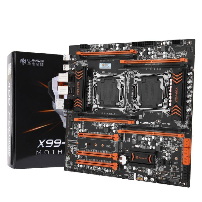 HUANANZHI X99 Dual CPU Motherboard with Dual M.2 SSD Slots Dual Giga LAN Port DDR4 RAM 3*PCI-E X16 Socket 10*SATA 3.0 Computer - Mining Heaven
