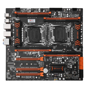HUANANZHI X99 Dual CPU Motherboard with Dual M.2 SSD Slots Dual Giga LAN Port DDR4 RAM 3*PCI-E X16 Socket 10*SATA 3.0 Computer - Mining Heaven