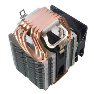 High quality CPU cooler 115X 2011 6 heatpipe dual-tower cooling 9cm fan support for Intel for AMD X79 X99 X58 Ryzen cooling - Mining Heaven