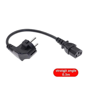 EU Plug Cable IEC C13 Computer Power Cable Extension Cord 0.3m 1m 1.5m 1.8m Euro Power Cable For Monitor PDU Antminer - Mining Heaven