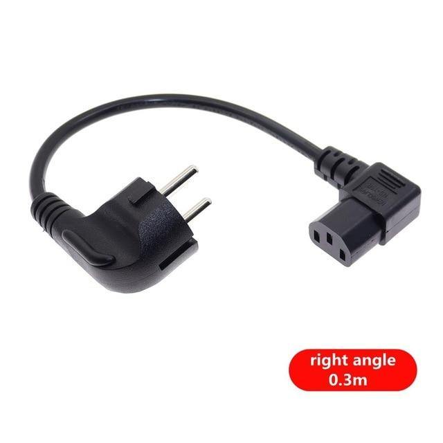 EU Plug Cable IEC C13 Computer Power Cable Extension Cord 0.3m 1m 1.5m 1.8m Euro Power Cable For Monitor PDU Antminer - Mining Heaven