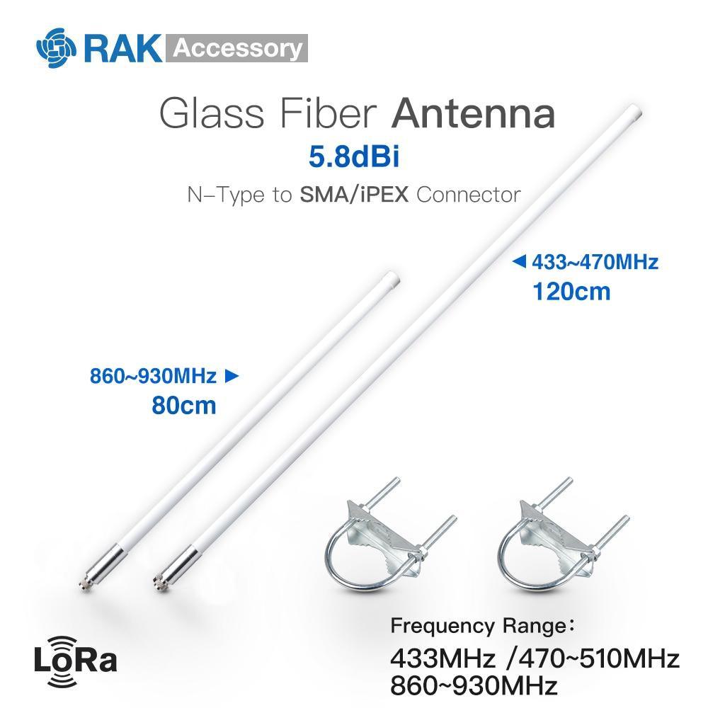 LoRa Glass Fiber Antenna 5.8dbi Peak High Gain Network Antenna with RF Cable 433/470/868/915MHz for Helium Miner - Mining Heaven