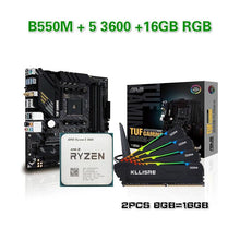 Load image into Gallery viewer, ASUS TUF GAMING B550M-PLUS WI-FI Motherboard combo kit set Ryzen 5 3600 AM4 CPU DDR4 8GB 3200 RGB Memory B550 - Mining Heaven
