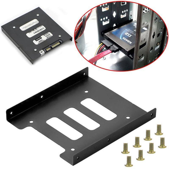 Useful 2.5 Inch SSD HDD To 3.5 Inch Metal Mounting Adapter Bracket Dock Screw Hard Drive Holder For PC Hard Drive Enclosure - Mining Heaven